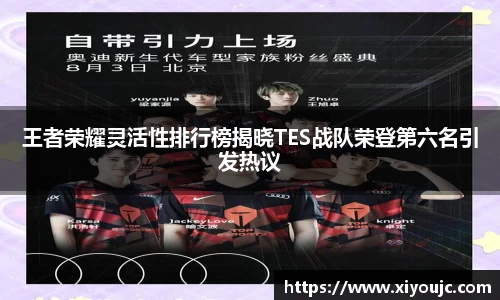 王者荣耀灵活性排行榜揭晓TES战队荣登第六名引发热议
